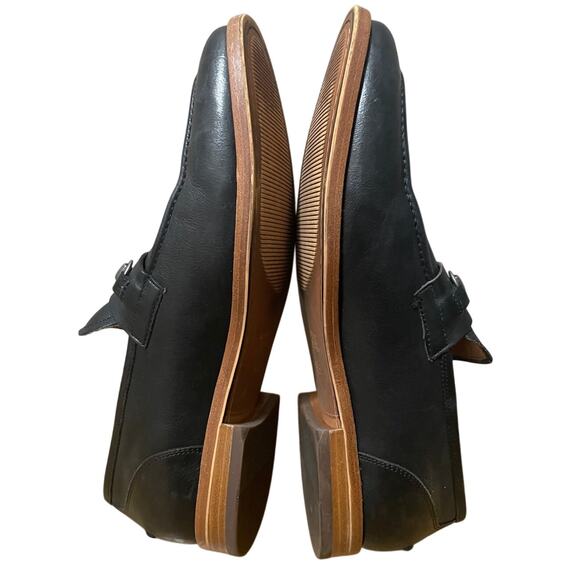 Warfield & Grand Mens 9.5 Black Leather Horsebit Loafers Quiet Luxury Dress Shoe - Picture 8 of 9